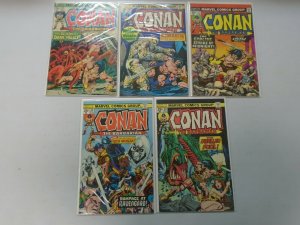 Bronze age Conan lot 11 different 25c covers from #38-50 avg 4.0 VG (1974-75)