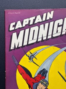 Captain Midnight #42 (1946) Golden Age! War Cover