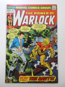 Warlock #6 (1973) vs The Brute! Beautiful VF Condition!