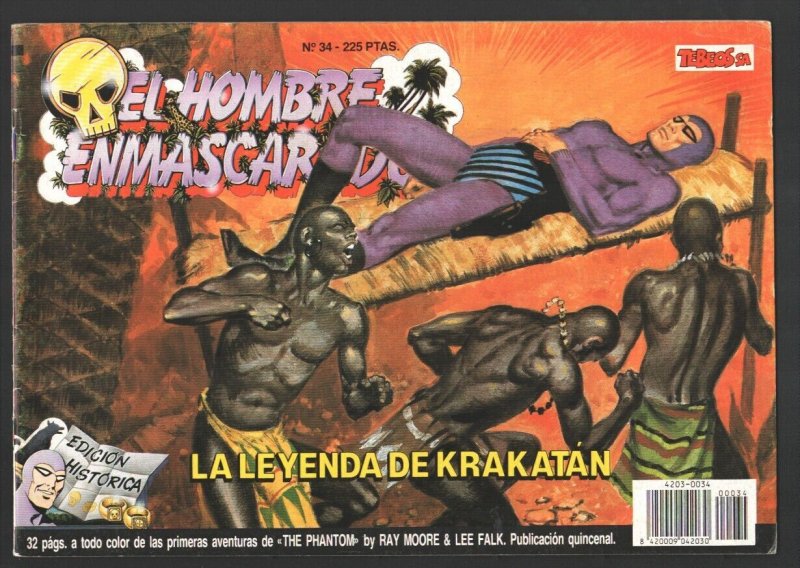 EL Hombre Enmascarado #34 1988-Colosus-Magazine format-Color interior-Spanish...