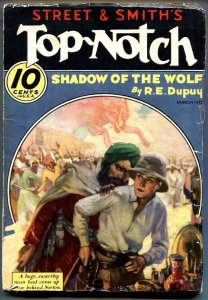 PULP:  Top-Notch Pulp March 1933- Shadow of The Wolf-VG