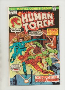 Human Torch #6 -  Threat Of The Torrid Twosome - (Grade 9.2) 1975