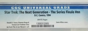 StarTrek: The Next Generation Series Finale - 1994 DC - CGC 6.0 FN~Hillios Cover
