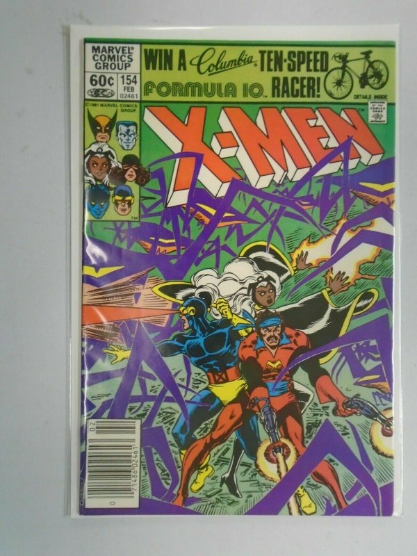 Uncanny X-Men #154 Newsstand edition 8.0 VF (1982 1st Series)