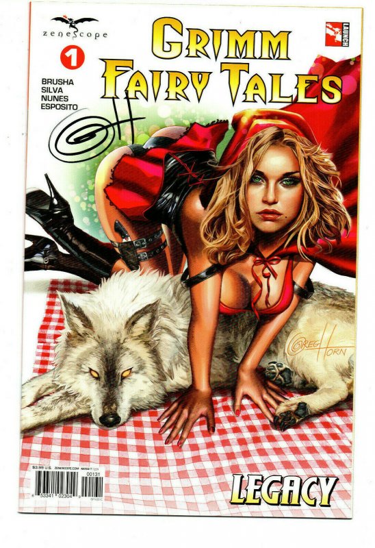 Grimm Fairy Tales vol. 2 #1 Variant - signed Greg Horn - Zenoscope - 2016 - NM