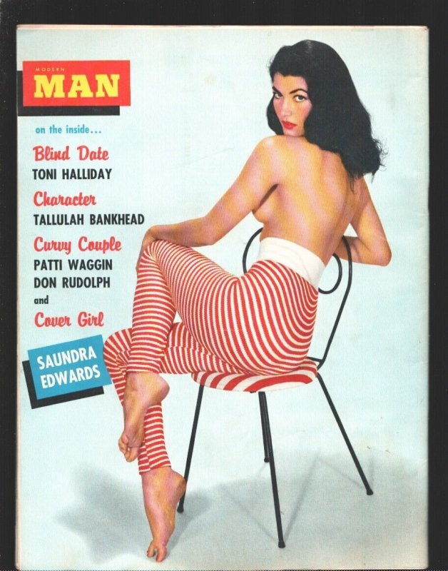 Modern Man 5/1958-Saundra Edwards-Tallulah Bankhead-VW-Invasion of the Beetle...