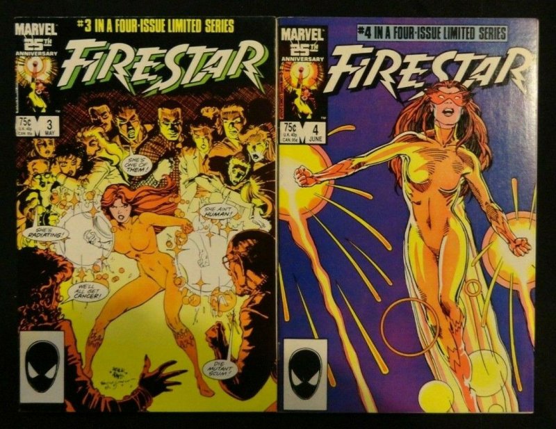 Firestar #1-4 Complete Limited Series FN/VF+ X-Men, New Mutants 1 2 3 4  