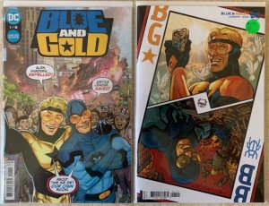 BLUE & GOLD 1-8 + VARIANT OF ISSUES 1-2 | BLUE BEETLE, BOOSTER GOLD | 10 TOTAL