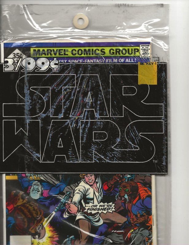 Star Wars #1 1977 - Whitmanreprints -sealed in poly bag -Never opened Issues 1-3