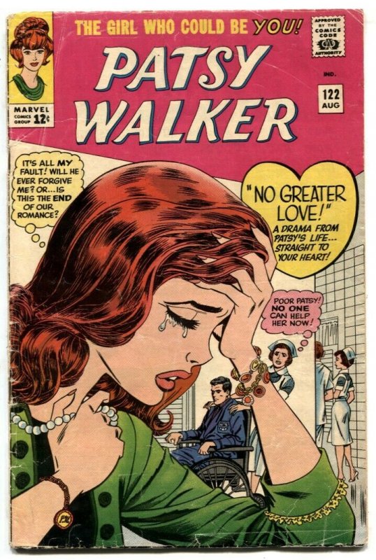 Patsy Walker #122 1965- wheelchair cover low grade