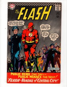 The Flash #164 (1966) FLASH - - VANDAL OF CENTRAL CITY!  / ID#043