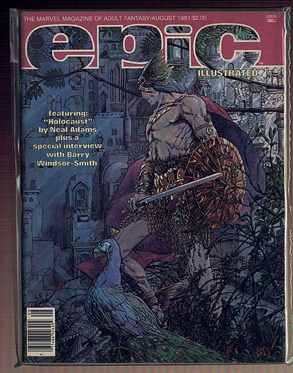 EPIC 7(8/81) VERY FINE SMITH CVR & PORTFOLIO,ADAMS(16 P COMICS BOOK