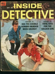 INSIDE DETECTIVE-SEPT 1963-G/VG-SPICY-MURDER-KIDNAP-RAPE-COVER BY SCOTT G/VG