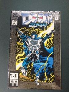 DOOM 2099 # 1 SIGNED by Marvel Comics editor JOEY CAVALIERI 