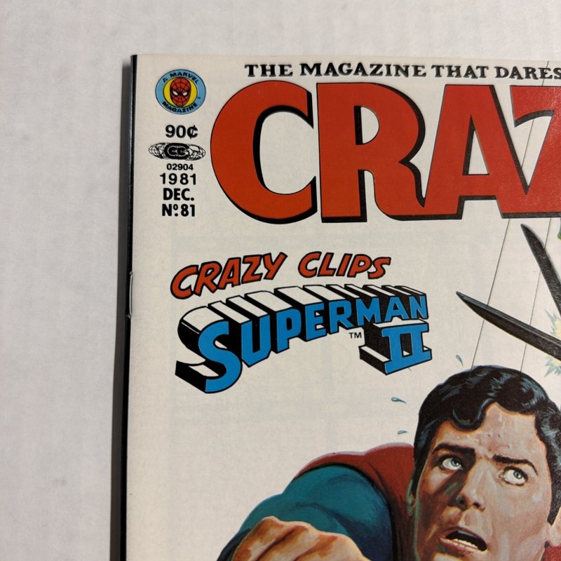 Crazy #81 1981 Superman  Marvel Magazine