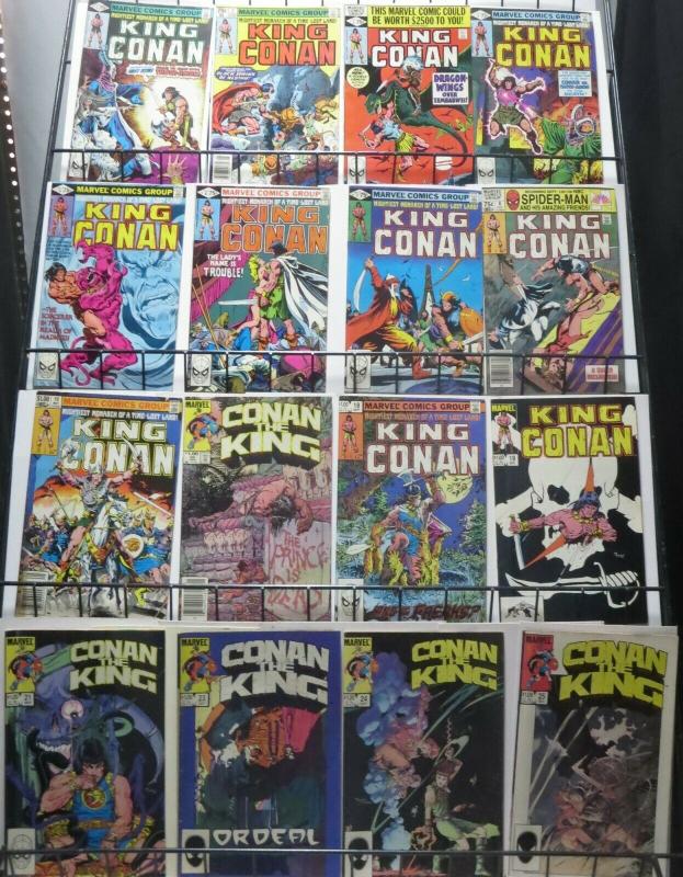 KING CONAN COLLECTION! (Marvel, 1980) 24 ISSUES! Thomas! Buscema! CROMM!