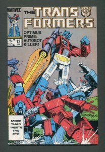 Transformers #12  / 9.0 VFN/NM  / January  1986