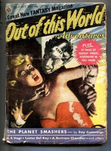 OUT OF THIS WORLD ADVENTURES--1950 JUL--#1--PULP WITH COMICS-Pulp Magazine