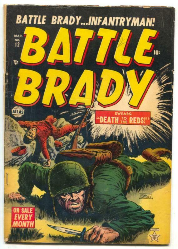 Battle Brady #12 1953- DEATH TO THE REDS-  VG+