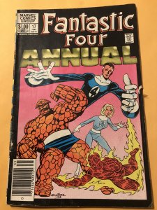 Fantastic Four Annual #17 : Marvel 1983 VG+; John Byrne 80’s cheesecake