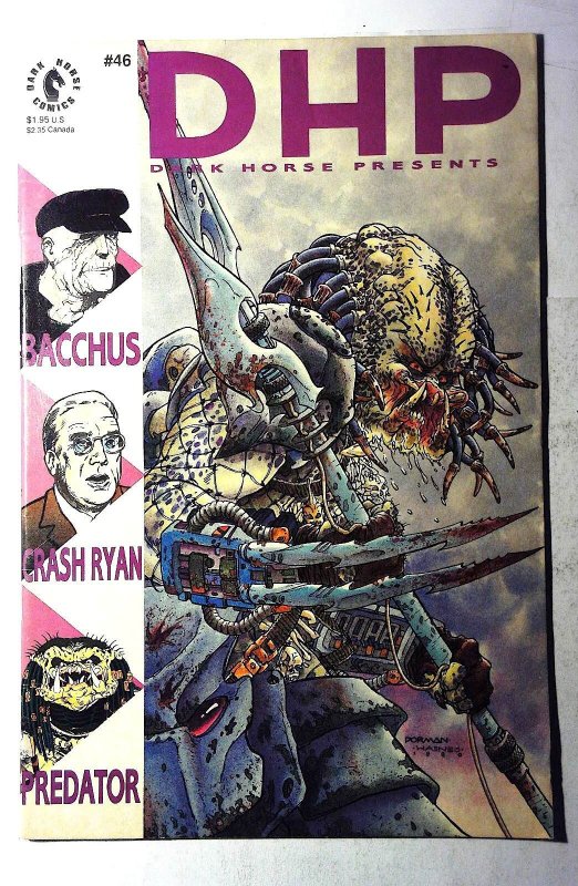 Dark Horse Presents #46 1990 Dark Horse Predator Bacchus Crash Ryan Comic Book