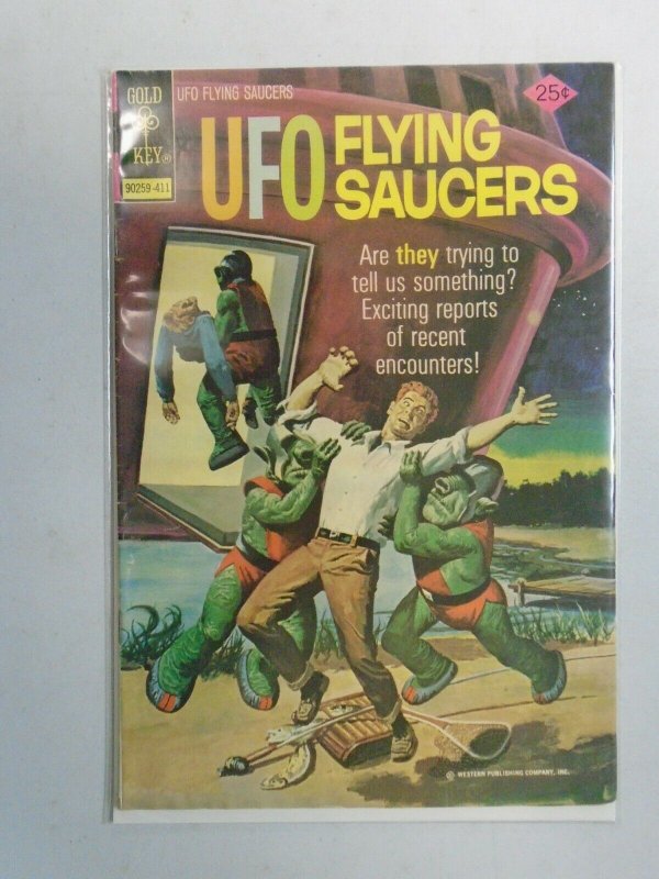 UFO Flying Saucers #4 4.0 VG Water stain (1974 Gold Key)