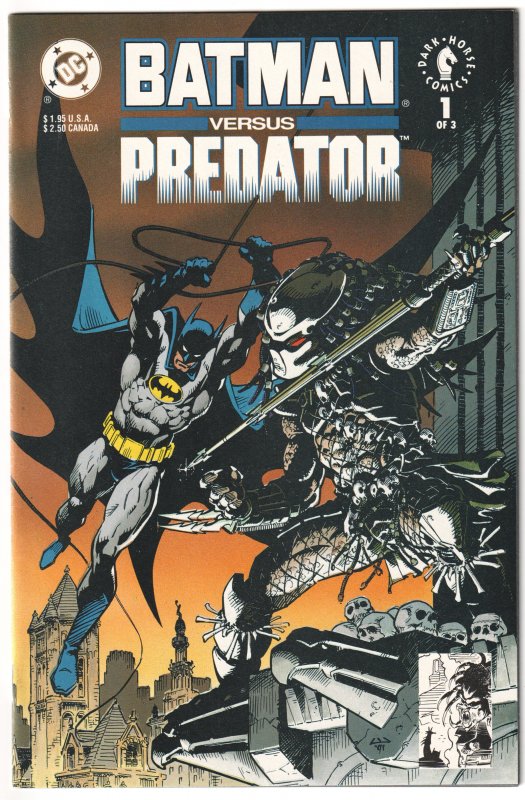 Batman Versus Predator #1, 2, 3 (1992) Complete set!