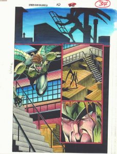 Spider-Man Unlimited #10 p.34 Color Guide Art - Vulture - 1995 by John Kalisz