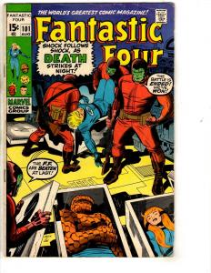 Fantastic Four # 101 VG/FN Marvel Comic Book Thing Dr. Doom Human Torch J313