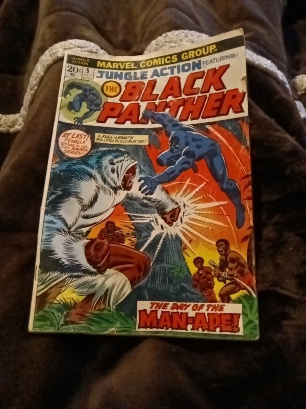 JUNGLE ACTION #5 July 1973 KEY COMIC Marvel Black Panther 1st Solo appearance