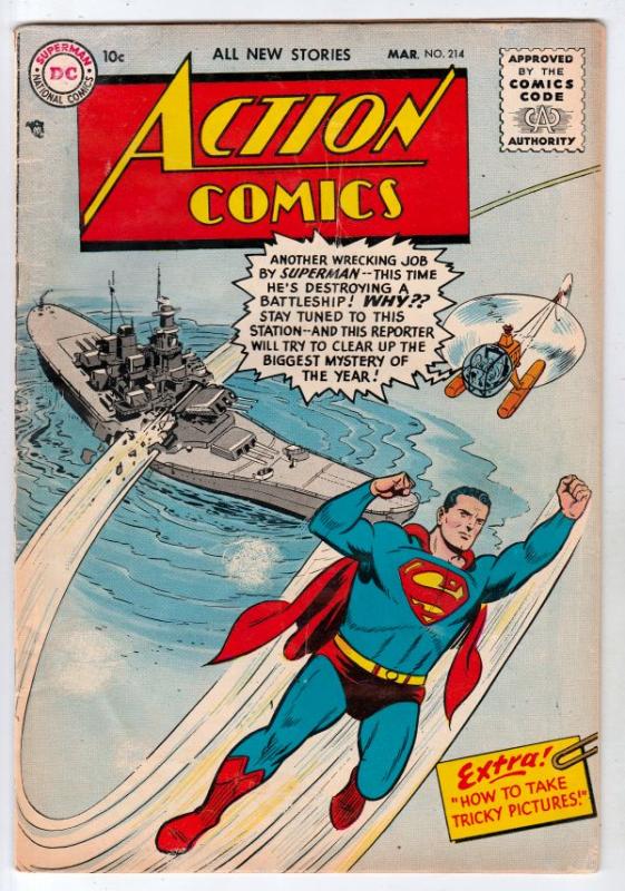 Action Comics #215 (Mar-56) FN+ Mid-High-Grade Superman