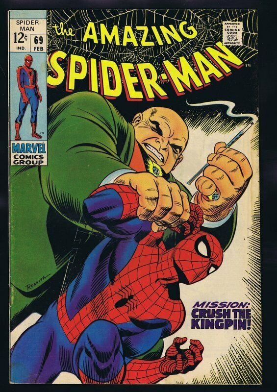 Amazing Spiderman #69 ORIGINAL Vintage 1969 Marvel Comics Kingpin