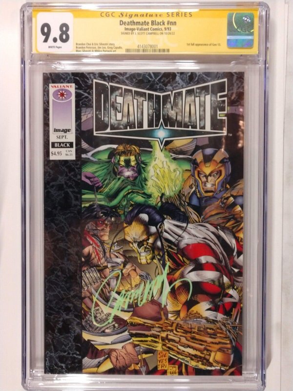 Deathmate Black, 1st App of Gen 13 & Variant Signed by Scott Campbell 