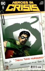 Heroes In Crisis #5 Variant Cover (2019) Booster Gold