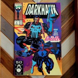 Darkhawk #9 NM- (Marvel 1991) Co-starring The PUNISHER, Savage Steel appears