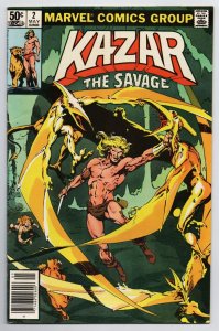 Ka-Zar The Savage #2 Shanna The She-Devil (Marvel, 1981) VG/FN 