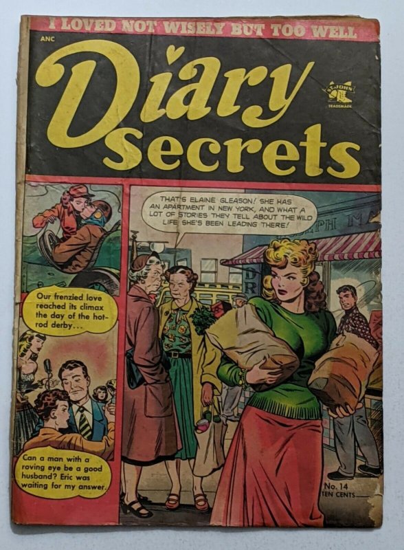 Diary Secrets #14 (Oct 1952, St. John) Good- 1.8 Matt Baker cover