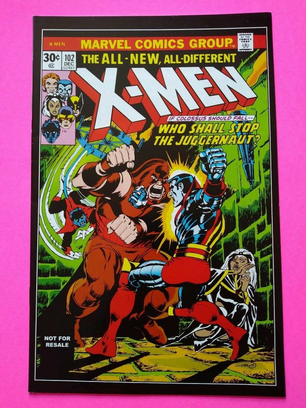 X-Men #102 Juggernaut app, Storm Origin, 1976 story, 2012 Hasbro Toy Reprint