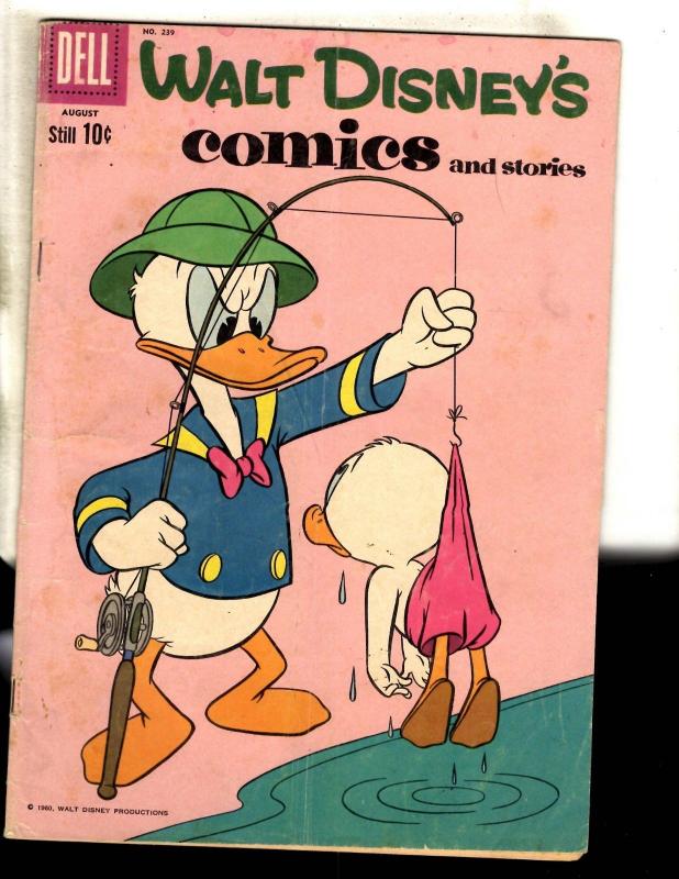 Walt Disney's Comics & Stories # 239 FN Dell Silver Age Comic Book JL8