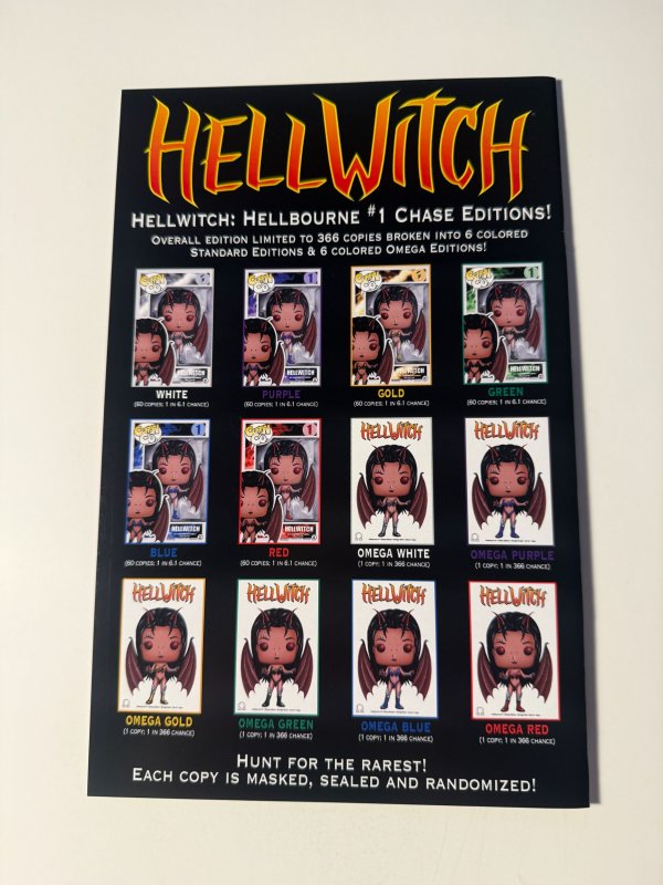 Hellwitch - Hellbourne #1 Green Chase Edition, rare!