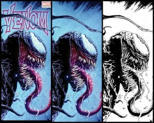 ?Venom #28 Valerio Giangiordano TRADE + VIRGIN & B&W - 27 Skan crain