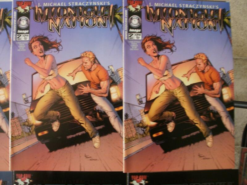 8 Top Cow image MIDNIGHT NATION Comic: #1 #2 (3) #3 (2) #4 (2) (2000 2001)