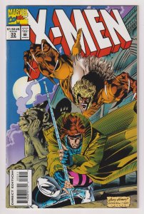X-Men #33 Gambit | Sabretooth (Marvel, 1994) VF/NM