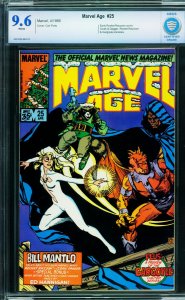 MARVEL AGE #25 cbcs 9.6 white pages-early Rocket Raccoon cover