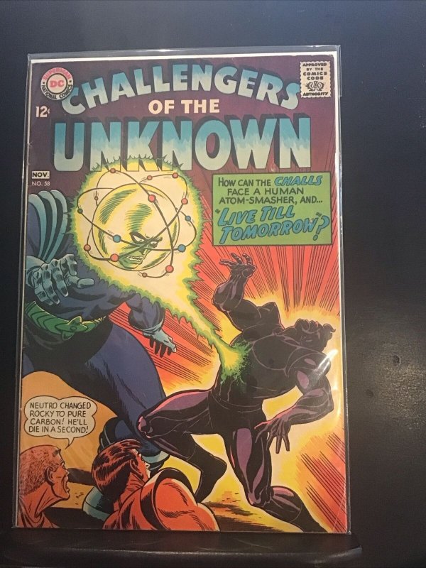 CHALLENGERS OF THE UNKNOWN #58 DC 1967 Nice Silver Age