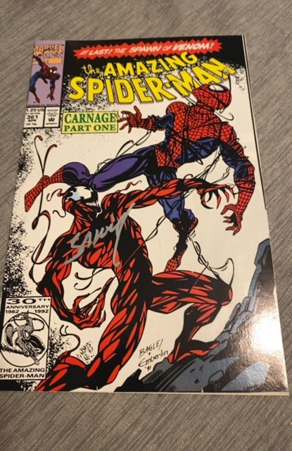 The Amazing Spider-Man #361 Direct Edition (1992)signed by Bagley/ 1st carnage