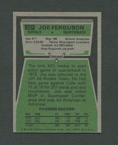 1975 Topps Football /  Joe Ferguson #327 /  NM-MT