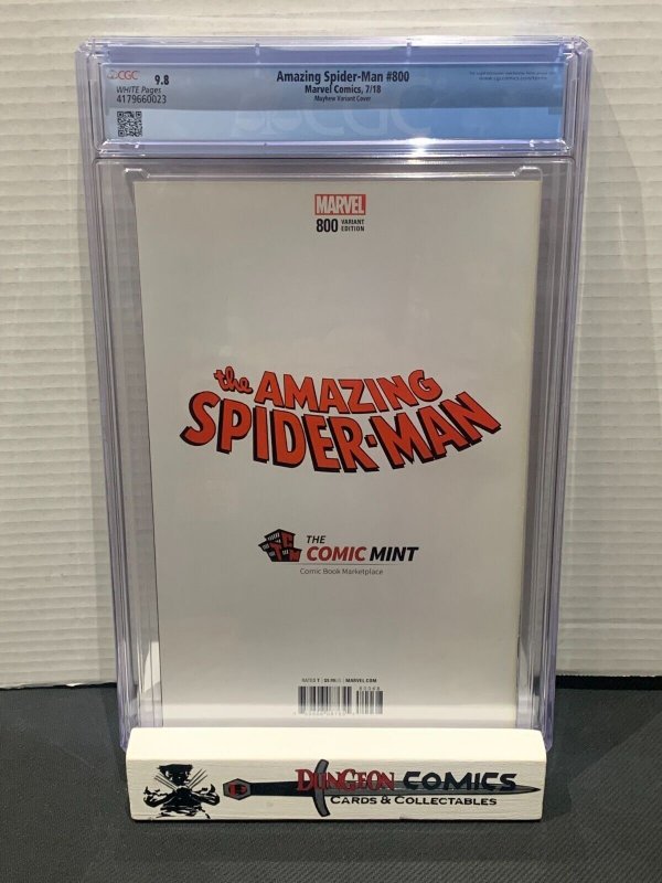 Amazing Spider-Man # 800 CGC 9.8 - Mayhew  Homage Variant Marvel 2018 [GC-20]