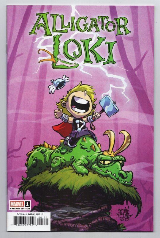 Alligator Loki #1 Skottie Young Variant (Marvel, 2023) NM