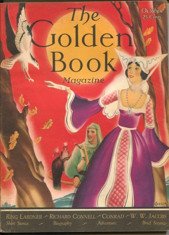 Golden Book 11/1930-Bedsheet format pulp magazine-W. Stuart Leech-Ring Lardne...